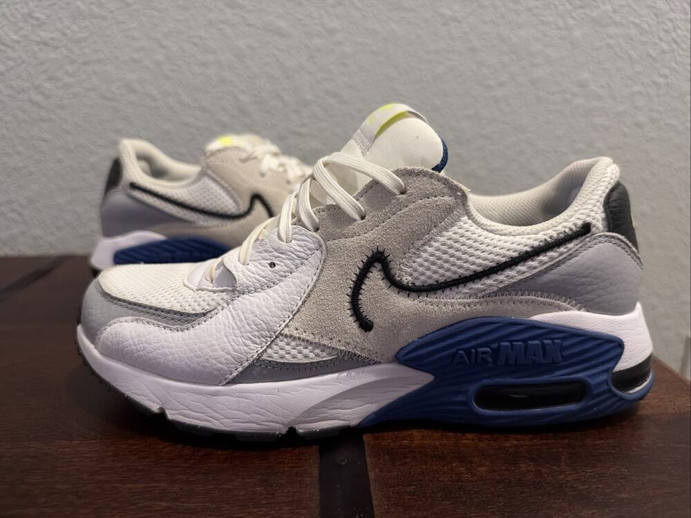 AUTHENTIC NIKE AIR MAX EXCEE WHITE DARK ROYAL BLUE CD4165-115 SZ 7.5